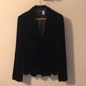 Tahari Black velvet jacket